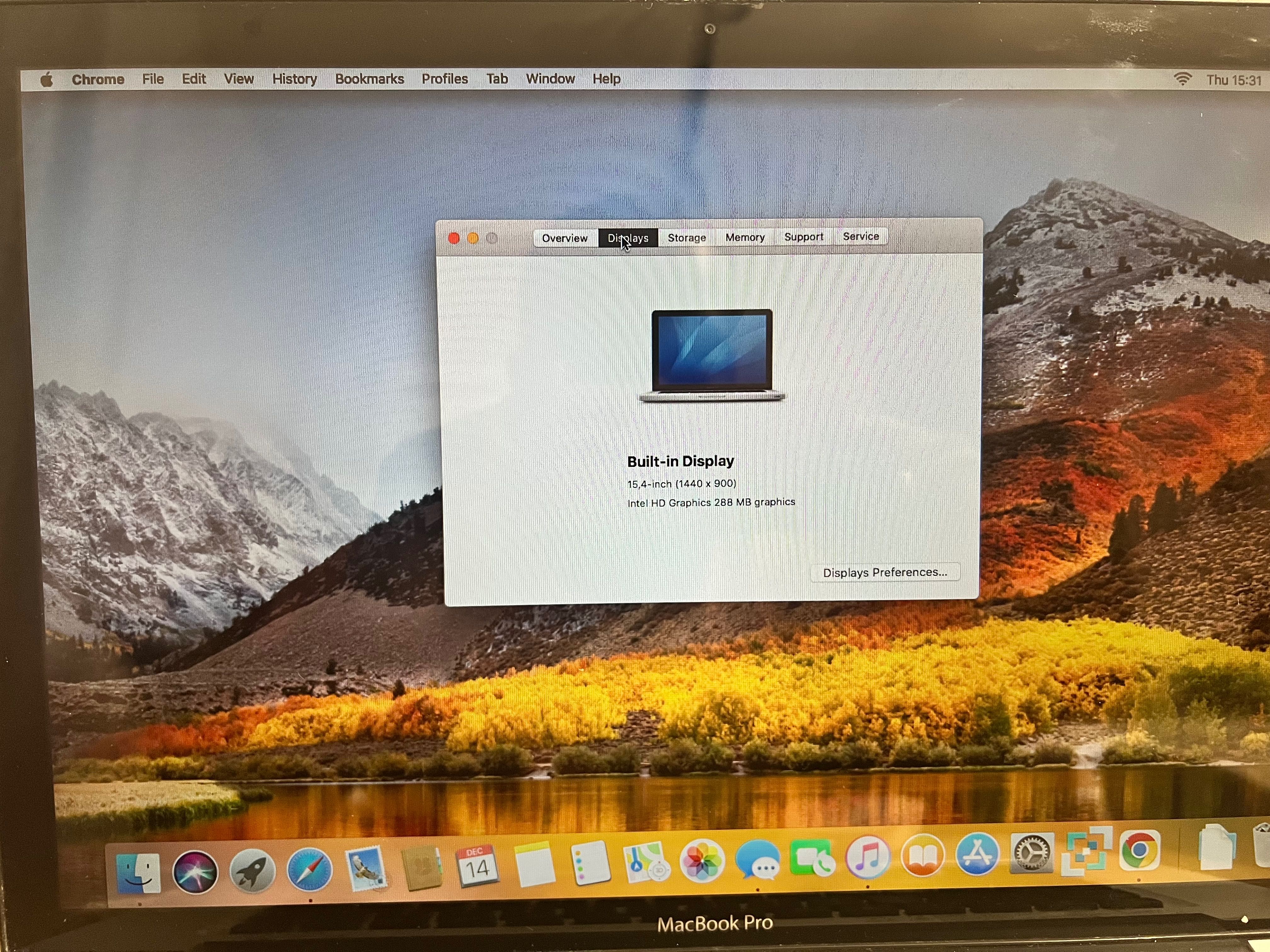 Macbook Pro 15 2010 High Sierra macOS