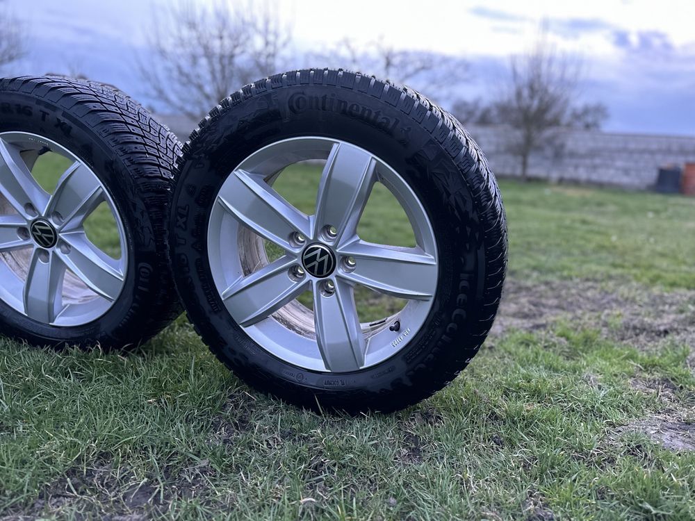 Oryginalne kola felgi vw zima 215/60/16  et42 po sezonie