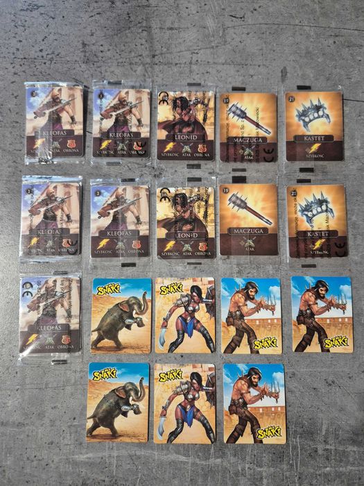 Nieodpakowane karty Gladiatorzy I / II Mr. Snaki (kupię/zamienię)
