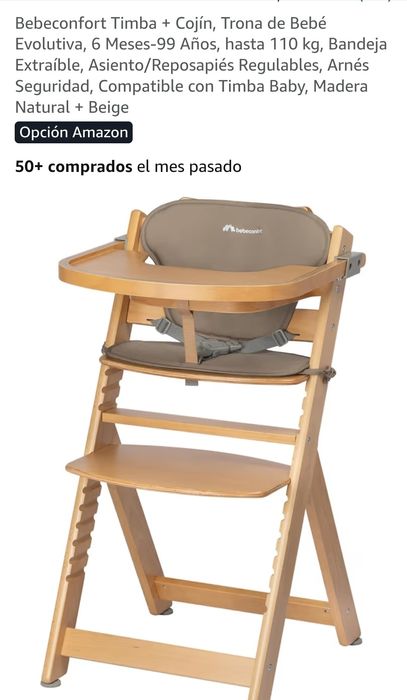 Cadeira refeição com almofada - Bebeconfort Timba - NOVA