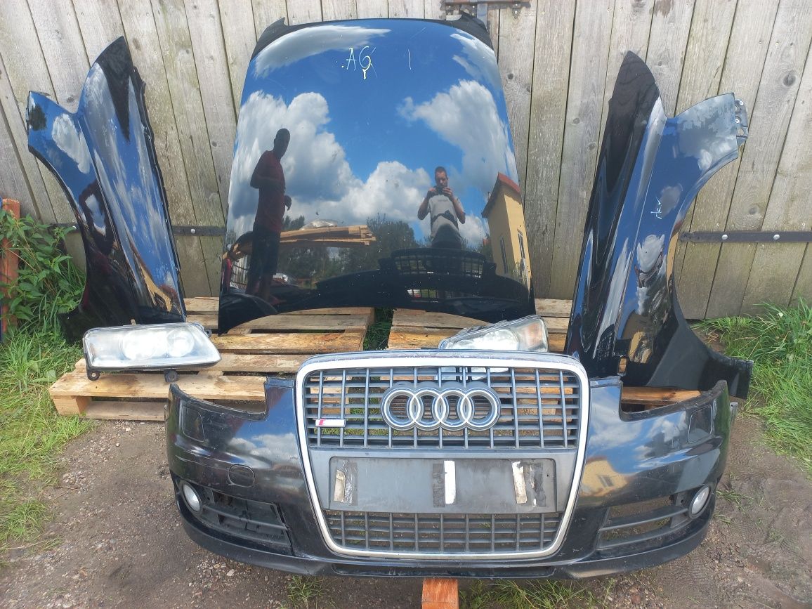 Przód kompletny audi a6 c6 sline maska zderzak pas przedni chłodnice