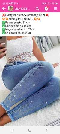 Damskie jeansy m/L