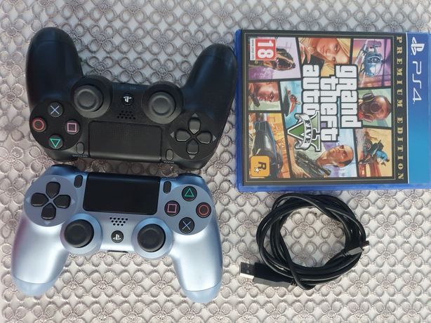 Konsola PlayStation 4 PRO 2 Pady Najlepszy model 7216B Gra GTA V
