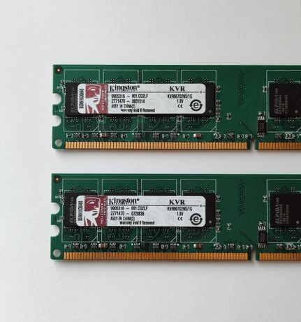 Оперативна пам'ять RAM Kingston DDR2 667 MHz 1024MB (KVR667D2N5/1G)