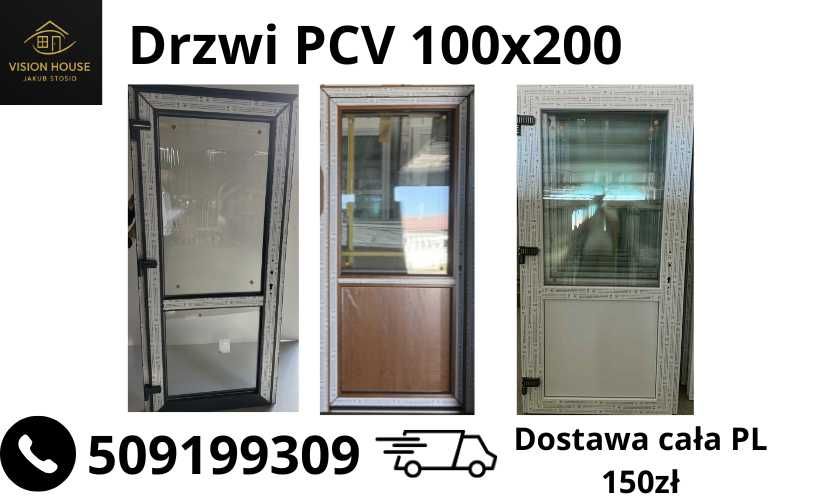 Drzwi PCV (100x200)  Od ręki! Transport cała PL150zł!