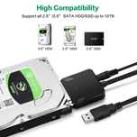 Кабель SATA to USB. Перехідник SATA на USB 3.0 для HDD 2.5, 3.5"