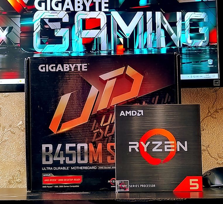 Ryzen 5 3600+ B450+16Gb 3000mhz Gigabyte/G.Skill DDR4 игровой комплект