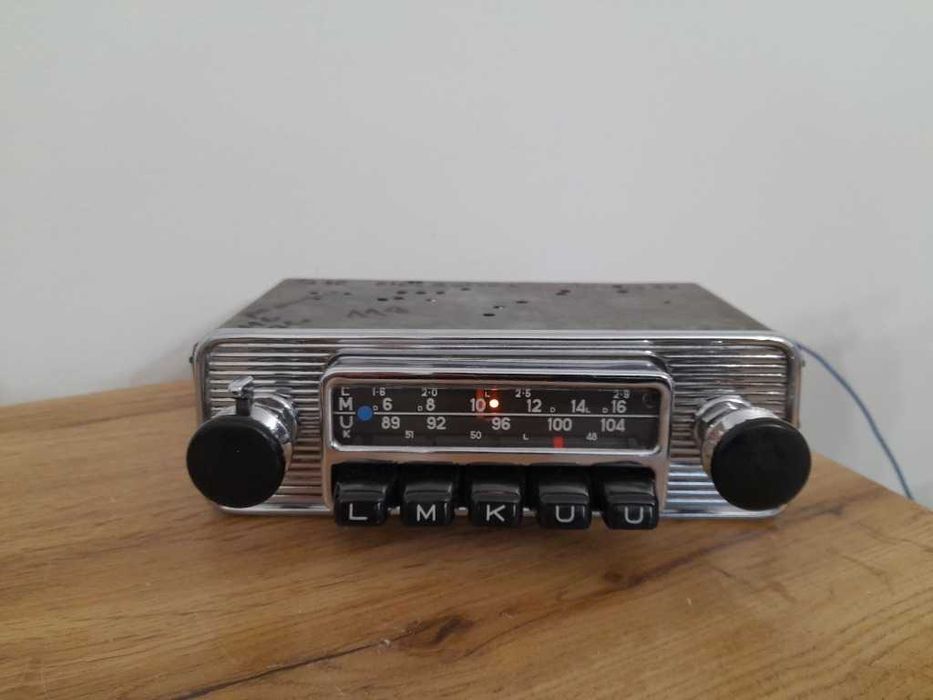 Zabytkowe radio BLAUPUNKT LMKU z lat 60 Chrom !! Mercedes Porsche VW
