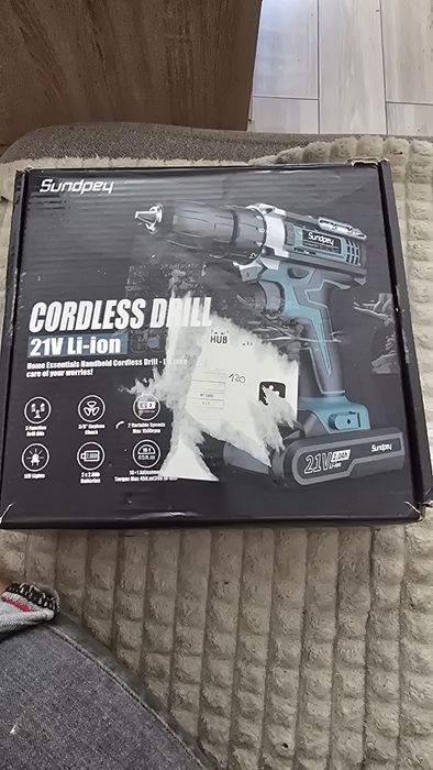 Wiertarka zestaw nowy 2x bateria  ładowarka