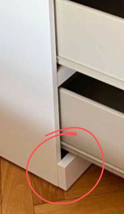 komoda IKEA MALM 3-,4-,6- szuflad Nowy cokół - listwa przypodłogowa