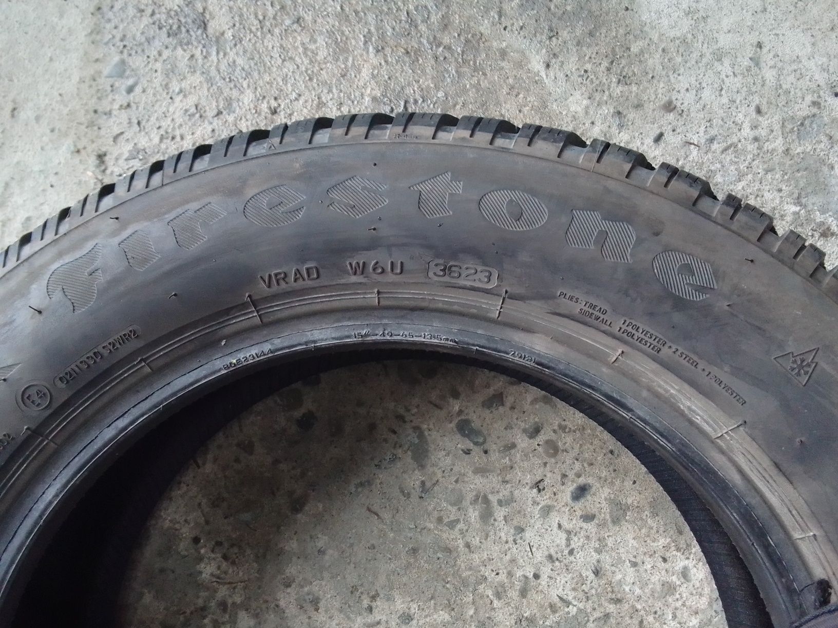 Opona zimowa 185/65r15 FIRESTONE 2023r 7mm
