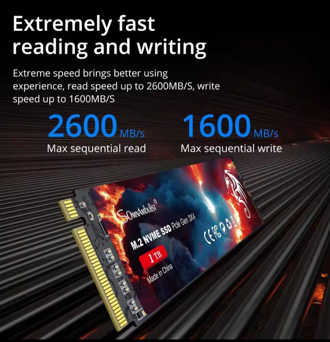 Нові SSD 256GB M2 NVME 2280 SOmnAmbulist
