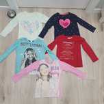H&M disney Zestaw 5 bluzek z długim rękawem 122