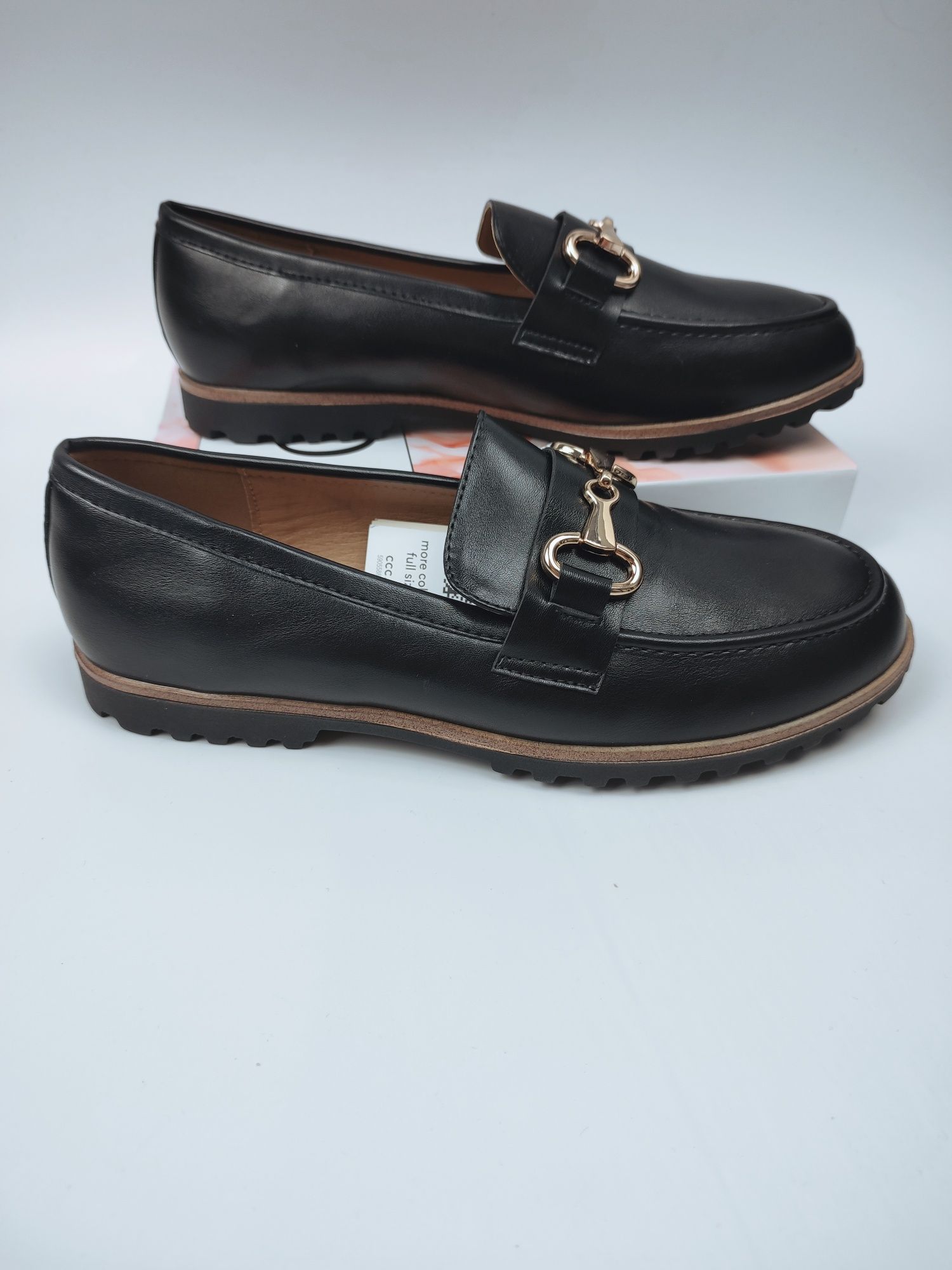 Loafersy pantofle mokasyny buty damskie rozmiar 40 ma szczupłą stopę