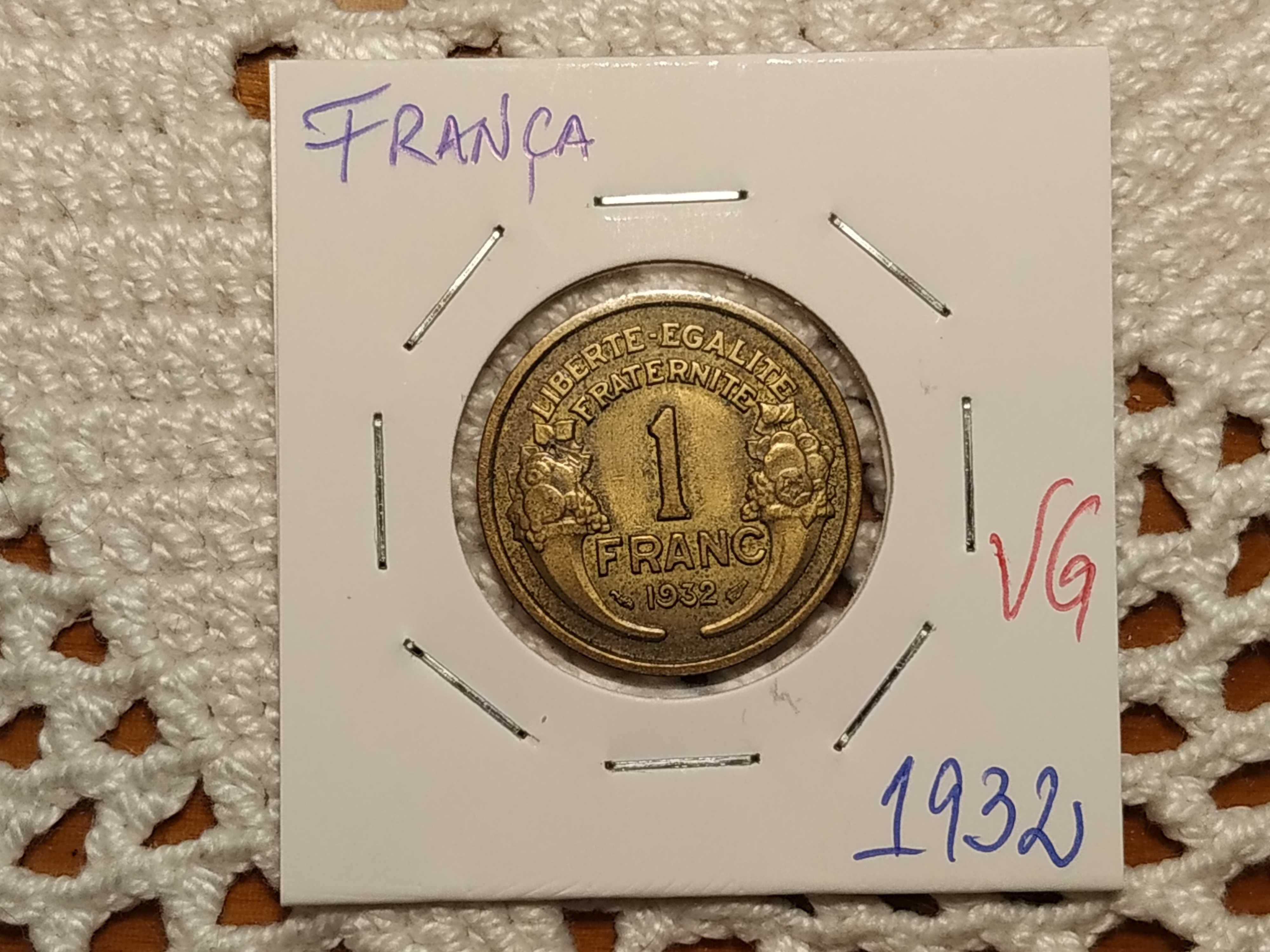 França - moeda de 1 franco de 1932 (VG)