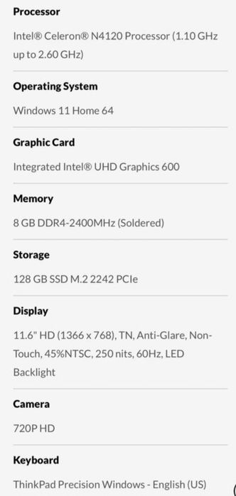 Laptop ThinkPad 11e Gen 5 ,laptop dla studentów