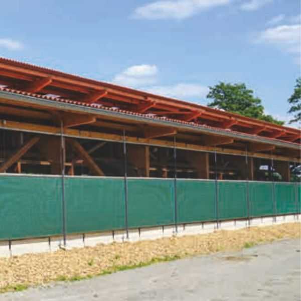 Tkanina siatka PRZECIWWIATROWA, wentylacja obór stajni 1,5x25 m