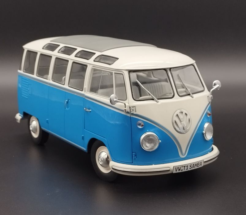 1:18 Solido Volkswagen VW T1 Samba BUS 1962 Blue/White 1:18