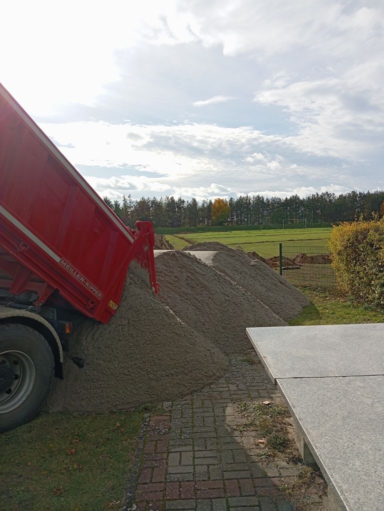 piasek,ziemia, żwir,kruszywo drogowe, transport