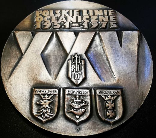 POLSKIE LINIE OCEANICZNE 1951 – 1975. (Polish Ocean Lines). Medal,
