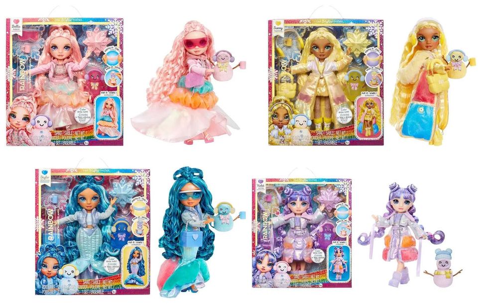 Рейнбоу Хай Зимовий одяг,слайм Rainbow High Winter Wonderland, Slime