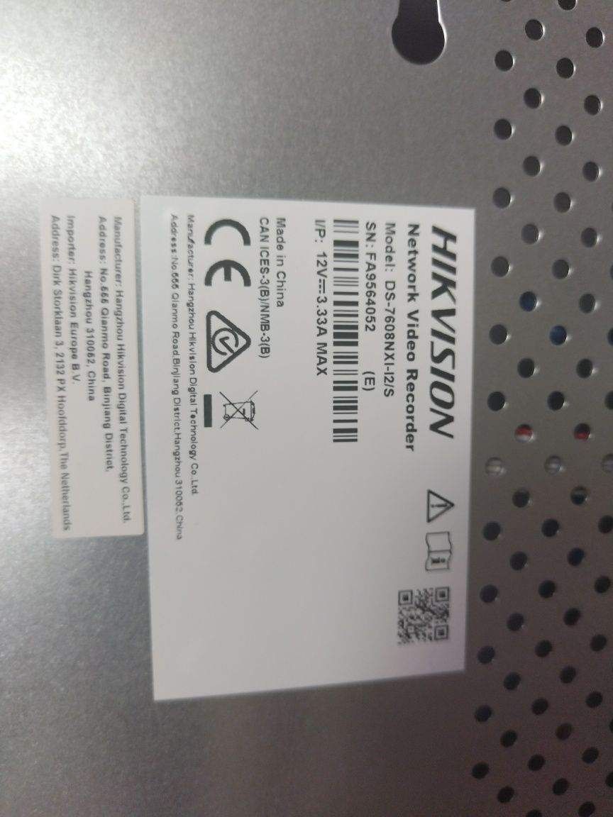 Rejestrator 7608NXI-i2/s. Hikvision