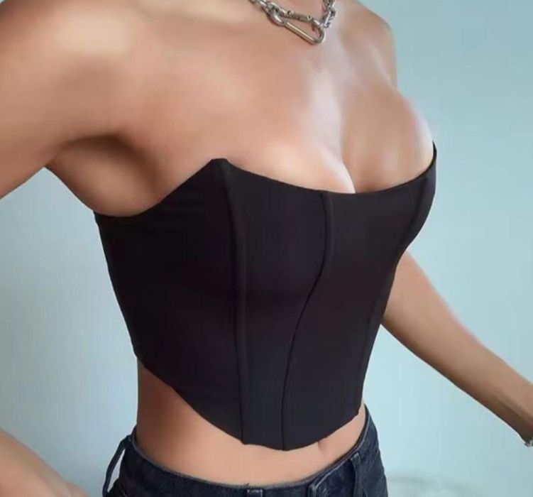корсет Топ корсет з цветами утягивающий необычный з люверсами