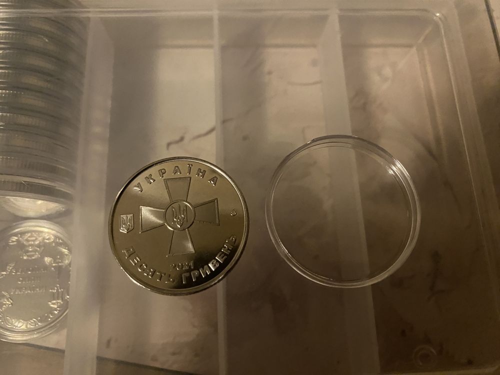 Монета України "Збройні сили України", 10 гривень, 2021 рік  в капсулі