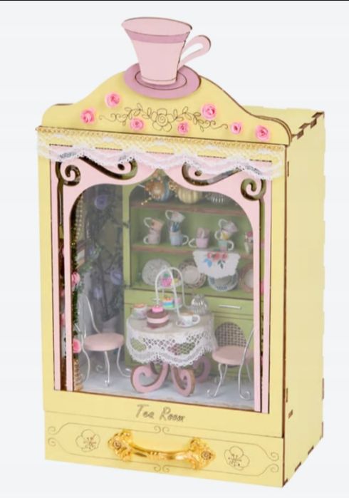 CURIOSITY CABINET Zestaw do złozenia TEA ROOM DIY  mikołajki prezent