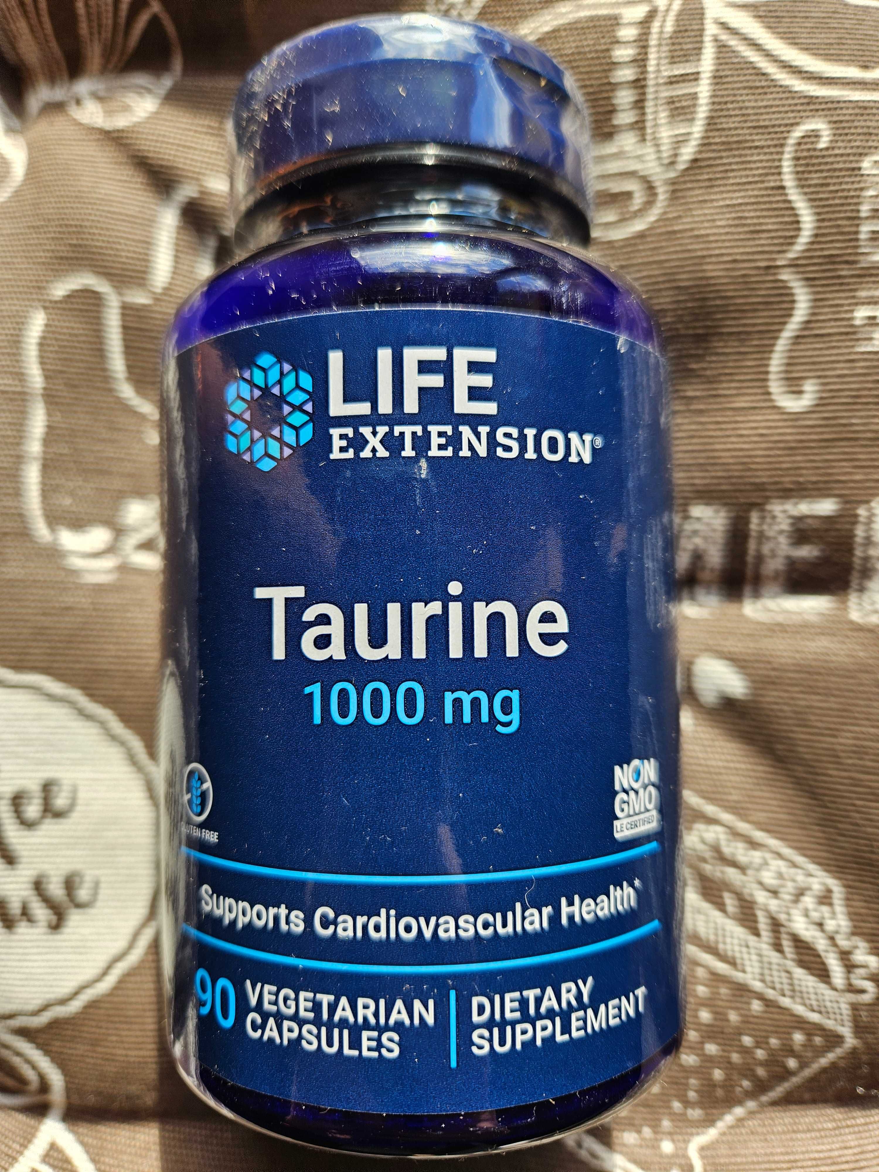 Life Extension таурин  taurine 1000 мг 90 капс