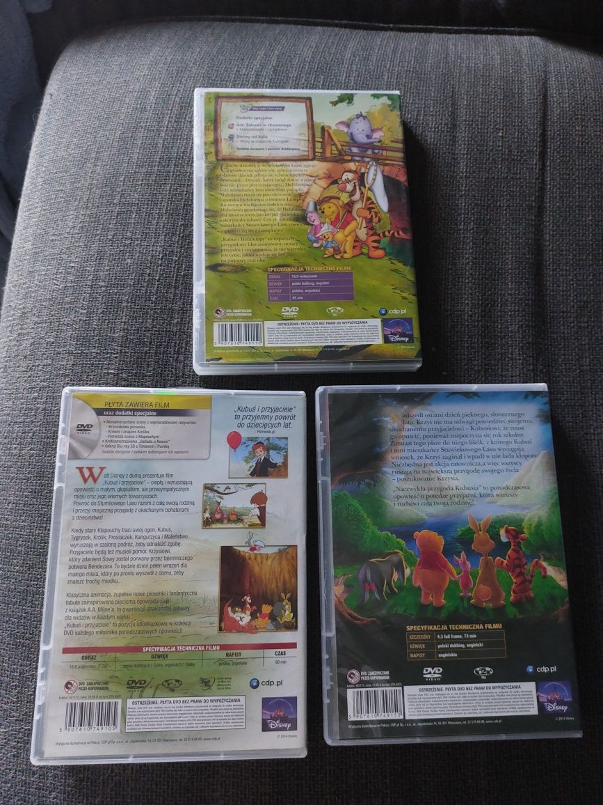 Kubusiowa kolekcja dvd Kubuś przyjaciele Hefalumpy Niezwykłe przygody