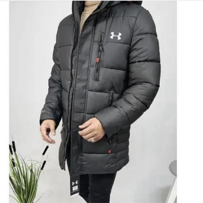 Чоловічі куртки подовжені вініл