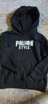 Bluza Palion Style czarna z kapturem 128/134