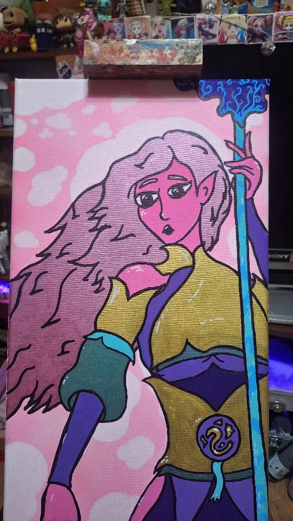 Quadro autoral em tela (único) 30x70cm