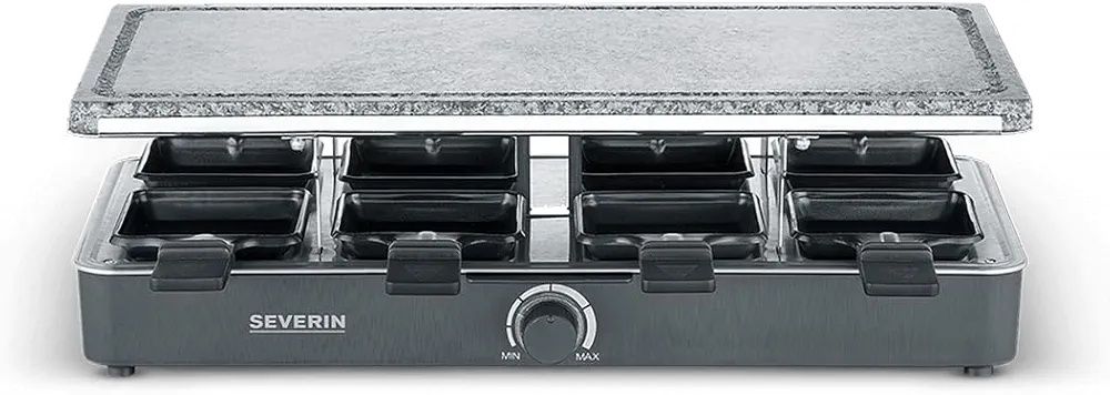 Grill elektryczny raclette severin 2372 8 patelni 1300w kamień natural