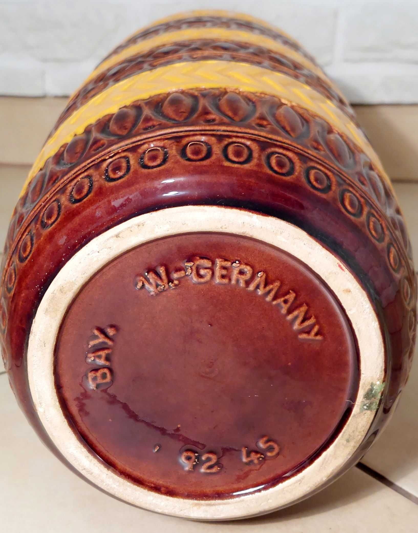 Wazon podłogowy BAY Keramik 92 45 W.Germany lata'70 vintage