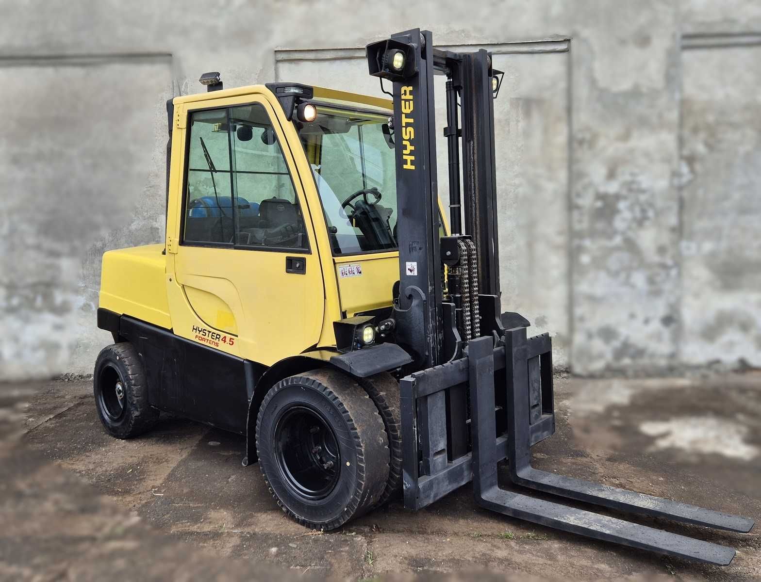 Hyster 5000kg • tylko 3000 mtg • wolny skok • kabina • wózek widłowy