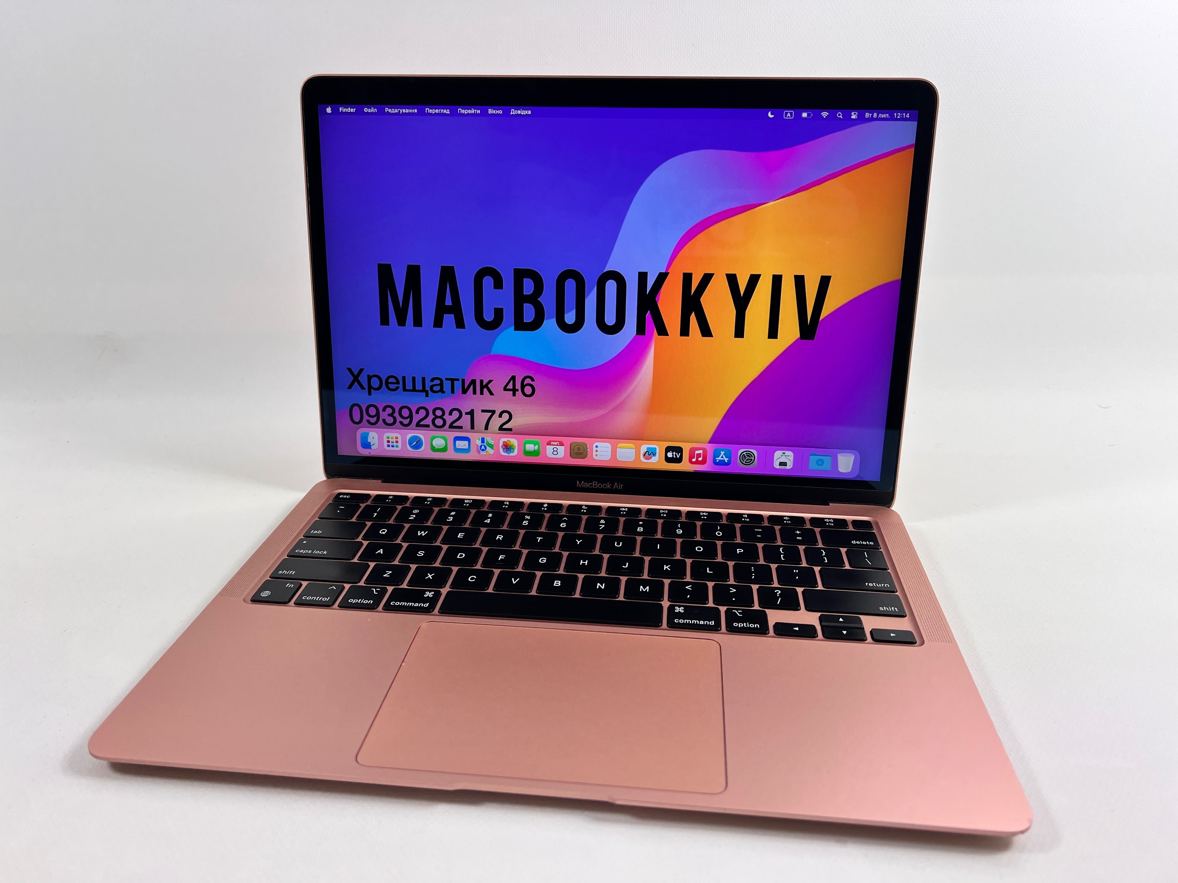 MacBook Air 13 2020 M1 8GB RAM 256GB SSD Rose Gold МАГАЗИН ГАРАНТІЯ
