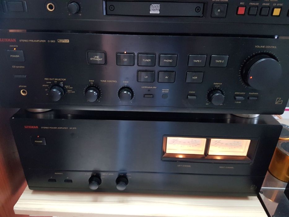 Luxman Pré e Power M-375 e C-383