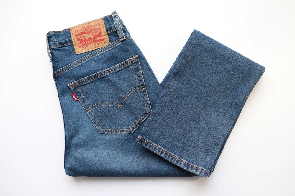 LEVIS 511 W30 L32 męskie spodnie jeansy slim fit jak nowe okazja