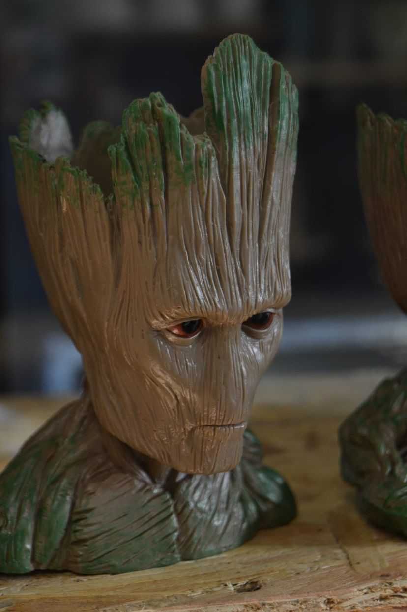 Цветочный Горшок Кашпо Грут Groot для цветов и канцелярии