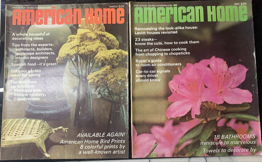 Revistas american home anos 60