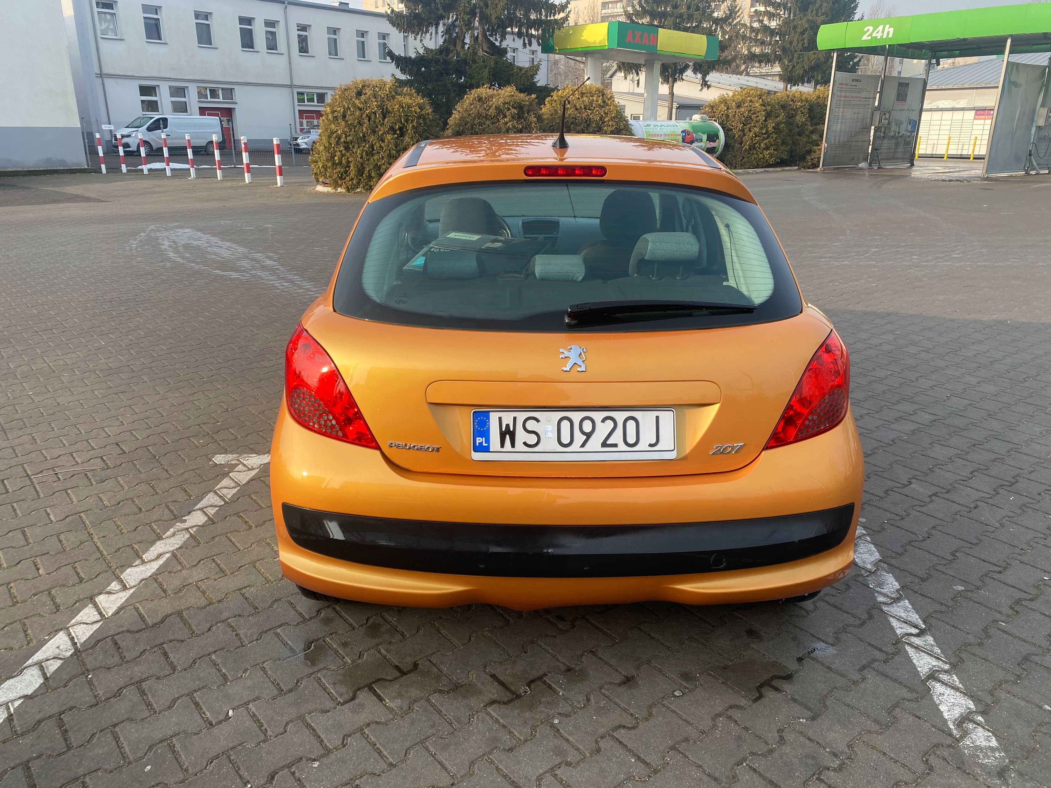 Peugeot 207 1.4 HDI 2006r |  136 tyś przebiegu Złoty KLIMA ALU