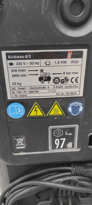 Kompresor Airbase 8/2 profesional