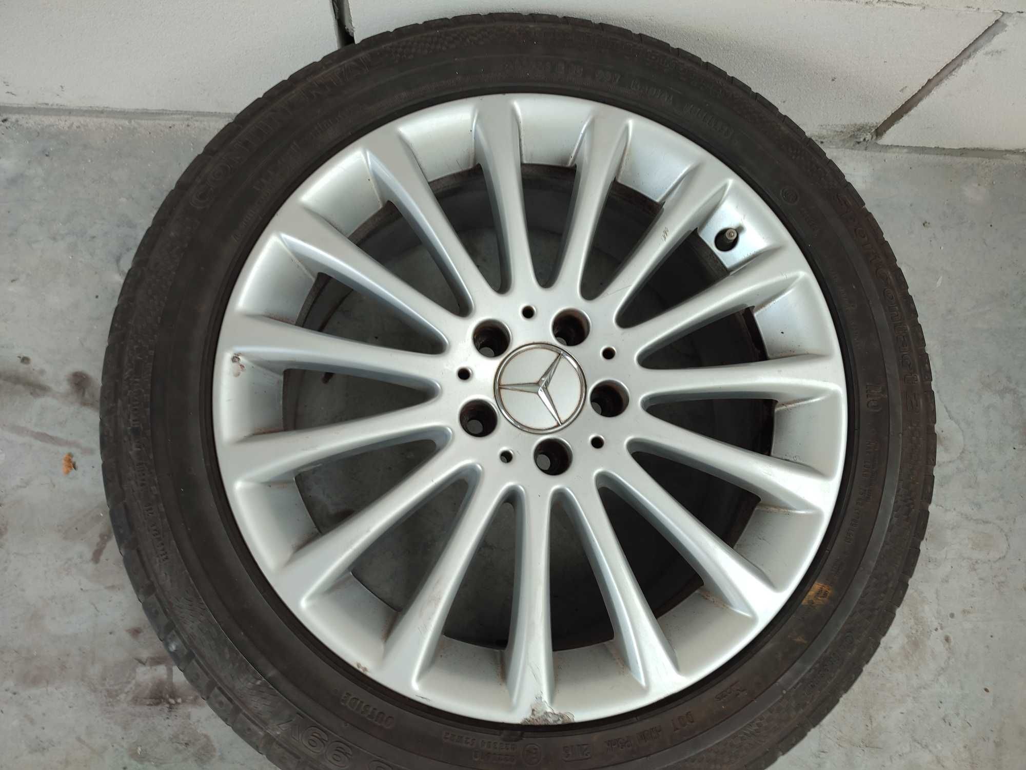 2 Koła alufelgi Mercedes z oponami Continental 18"