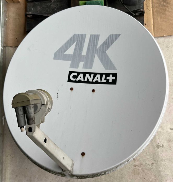 Antena satelitarna, Talerz oraz  konwerter.