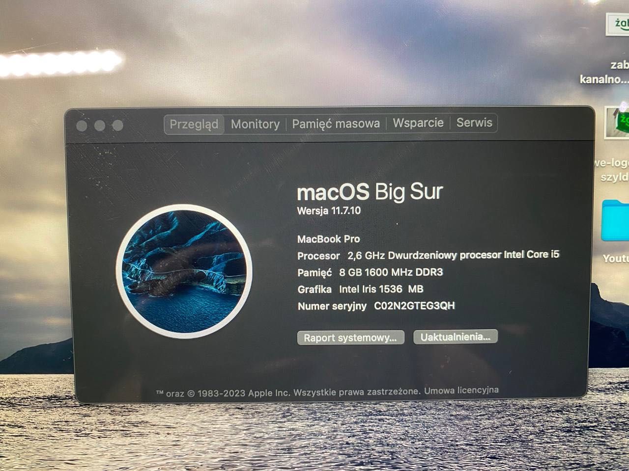 Macbook Pro 13' Mid 2014 8gb RAM Intel IRIS RETINA