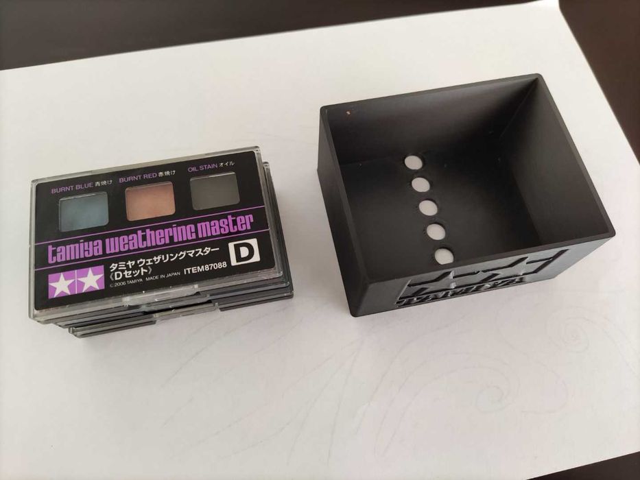 Caixa organizadora para Tamiya Weathering Master Set - Modelismo