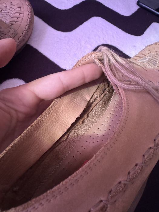 Шкіряні італійські плетені мокасини в етно стилі Bingo