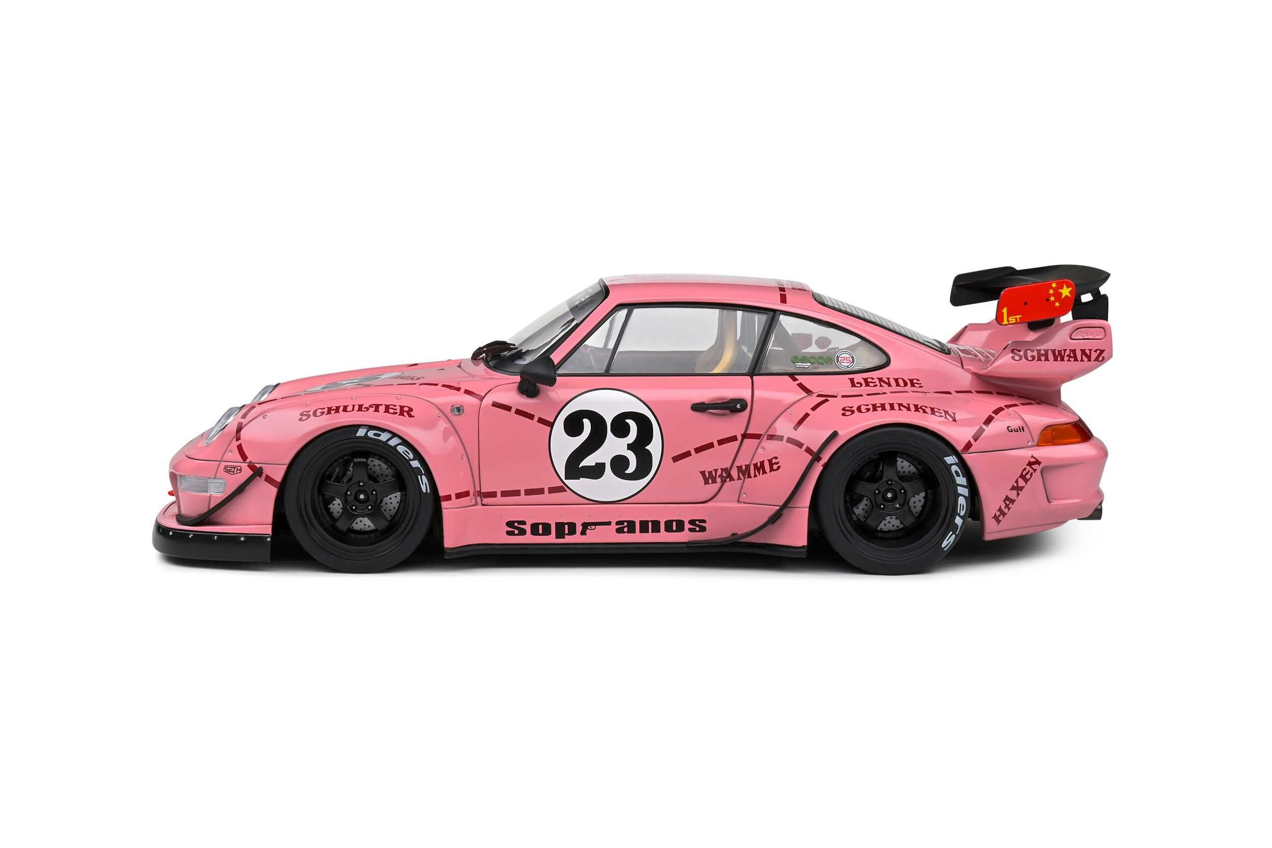 Porsche 911 (993) RWB Rauh-Welt Sopranos Pink Pig 2020 Solido 1:18